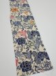 Photo2: 4G07z40  Japanese Kimono Crepe Silk  FABRIC Butterfly Sand beige 50.0x7.3 (2)