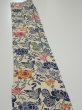 Photo3: 4G07z40  Japanese Kimono Crepe Silk  FABRIC Butterfly Sand beige 50.0x7.3 (3)