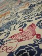 Photo4: 4G07z40  Japanese Kimono Crepe Silk  FABRIC Butterfly Sand beige 50.0x7.3 (4)