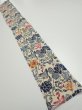 Photo5: 4G08z50  Japanese Kimono Crepe Silk  FABRIC Butterfly Sand beige 57.5x7.3 (5)