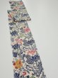 Photo3: 4G09z60  Japanese Kimono Crepe Silk  FABRIC Butterfly Sand beige 80.3x6.3 (3)