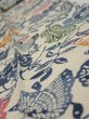 Photo4: 4G09z60  Japanese Kimono Crepe Silk  FABRIC Butterfly Sand beige 80.3x6.3 (4)