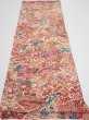 Photo5: 4G01z60  Japanese Kimono Silk  FABRIC Flowers Light cream 40.2x15.0 (5)