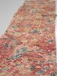 Photo3: 4G03z90  Japanese Kimono Silk  FABRIC Flowers Light cream 67.7x14.6 (3)