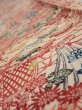 Photo4: 4G08z50  Japanese Kimono Silk  FABRIC Flowers Light cream 62.2x7.3 (4)