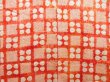 Photo3: 5302T04z540 Vintage Japanese Kimono Silk SHIBORI HAORI  Orangered (3)