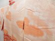 Photo7: 5302T04z540 Vintage Japanese Kimono Silk SHIBORI HAORI  Orangered (7)