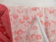 Photo8: 5302T06z380 Vintage Japanese Kimono Silk SHIBORI HAORI  Dark red (8)