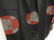 Photo3: 5302T10z910 Vintage Japanese Kimono Silk KOMON Chrysanthemum Black (3)