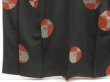 Photo4: 5302T10z910 Vintage Japanese Kimono Silk KOMON Chrysanthemum Black (4)