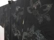Photo1: 5307T02z700 Vintage Japanese Kimono Silk HAORI Paulownia Black (1)