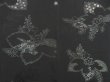 Photo3: 5307T02z700 Vintage Japanese Kimono Silk HAORI Paulownia Black (3)