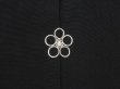 Photo5: 5307T02z700 Vintage Japanese Kimono Silk HAORI Paulownia Black (5)