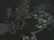 Photo6: 5307T02z700 Vintage Japanese Kimono Silk HAORI Paulownia Black (6)