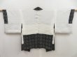 Photo7: 5307T03z460 Vintage Japanese Kimono Silk SHIBORI HAORI  Black (7)