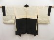 Photo7: 5307T04z630 Vintage Japanese Kimono Silk HAORI Chrysanthemum Black (7)