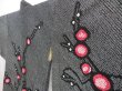 Photo2: 5307T05z400 Vintage Japanese Kimono Silk SHIBORI HAORI Plum tree Black (2)