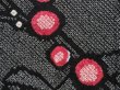 Photo4: 5307T05z400 Vintage Japanese Kimono Silk SHIBORI HAORI Plum tree Black (4)