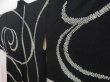 Photo2: 5307T07z610 Vintage Japanese Kimono Silk SHIBORI HAORI  Black (2)