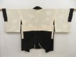 Photo6: 5307T07z610 Vintage Japanese Kimono Silk SHIBORI HAORI  Black (6)