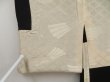 Photo8: 5307T07z610 Vintage Japanese Kimono Silk SHIBORI HAORI  Black (8)