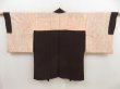 Photo7: 5307T08z660 Vintage Japanese Kimono Silk URUSHI HAORI  Black (7)