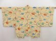 Photo1: 5308T01z530 Vintage Japanese Kimono Silk HAORI Plum branch Cream-Yellow (1)