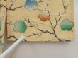 Photo5: 5308T01z530 Vintage Japanese Kimono Silk HAORI Plum branch Cream-Yellow (5)
