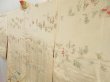 Photo8: 5308T01z530 Vintage Japanese Kimono Silk HAORI Plum branch Cream-Yellow (8)