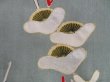 Photo4: 5308T05z480 Antique Japanese Kimono Silk HAORI Plum branch Blue-Gray (4)