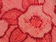 Photo4: 5308T06z490 Vintage Japanese Kimono Silk SHIBORI HAORI Camellia Coral orange (4)