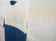 Photo7: 5308T07z520 Vintage Japanese Kimono Silk HAORI  Dull blue (7)
