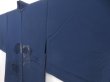 Photo2: 5308T09z270 Vintage Japanese Kimono Silk See through HAORI Jigami Navy (2)