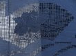 Photo4: 5308T09z270 Vintage Japanese Kimono Silk See through HAORI Jigami Navy (4)