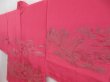 Photo2: 5308T10z470 Vintage Japanese Kimono Silk HAORI Mountain Red-Pink (2)