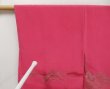 Photo8: 5308T10z470 Vintage Japanese Kimono Silk HAORI Mountain Red-Pink (8)