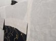 Photo7: 5308T11z480 Vintage Japanese Kimono Silk HAORI Leaf Dark navy (7)