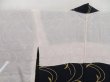 Photo8: 5308T11z480 Vintage Japanese Kimono Silk HAORI Leaf Dark navy (8)