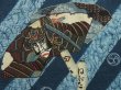 Photo4: 5308T12z480 Vintage Japanese Kimono Muslin Men's JUBAN Samurai Dull sea blue (4)