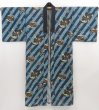 Photo6: 5308T12z480 Vintage Japanese Kimono Muslin Men's JUBAN Samurai Dull sea blue (6)