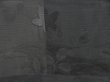 Photo4: 5309T08z290 Vintage Japanese Kimono Silk See through HAORI Flower Black (4)