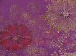 Photo4: 5309T09z550 Vintage Japanese Kimono Silk URUSHI HAORI Purple-Pink (4)