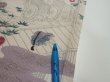 Photo6: 4K01z50  Japanese Kimono Silk  FABRIC Princess Smoky white 41.7x14.0 (6)