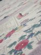 Photo4: 4K04z80  Japanese Kimono Silk  FABRIC Princess Smoky white 63.0x14.0 (4)