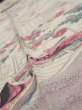 Photo4: 4K09z50  Japanese Kimono Silk  FABRIC Princess Smoky white 78.7x6.9 (4)