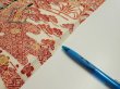 Photo8: 4K01z50  Japanese Kimono Silk  FABRIC House Off-white 39.8x14.2 (8)
