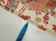 Photo7: 4K02z50  Japanese Kimono Silk  FABRIC House Off-white 39.8x14.4 (7)