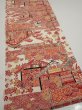 Photo2: 4K05z80  Japanese Kimono Silk  FABRIC House Off-white 63.8x13.8 (2)