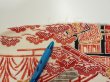Photo6: 4K05z80  Japanese Kimono Silk  FABRIC House Off-white 63.8x13.8 (6)