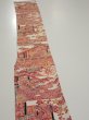 Photo3: 4K07z40  Japanese Kimono Silk  FABRIC House Off-white 55.9x6.5 (3)